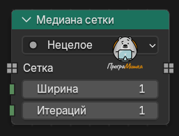 Нода Медиана сетки