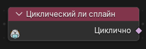 Нода Циклический ли сплайн