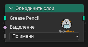 Нода Объединить слои