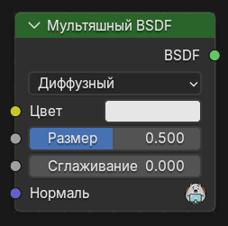 Нода Мультяшный BSDF